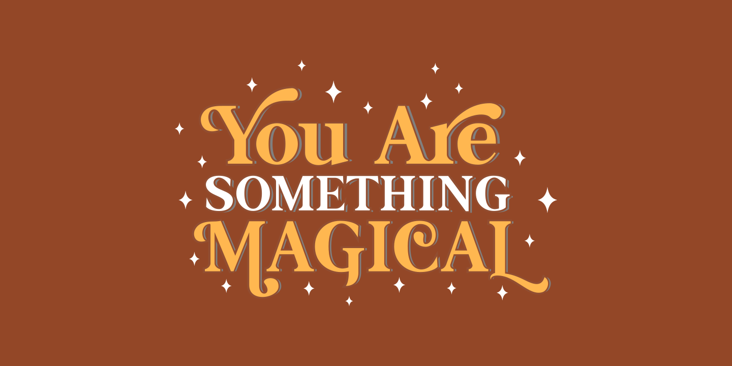 Beispiel einer Magical Source Condensed-Schriftart